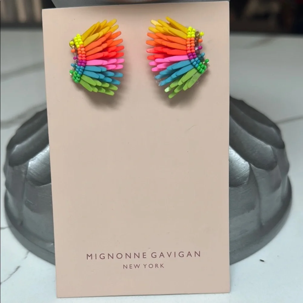 Mignonne Gavigan Rainbow Beaded Earrings - Picture 2 of 3